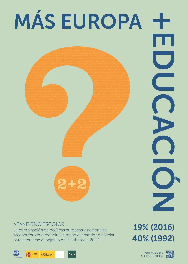 Más Europa, más educación