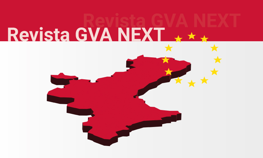 Revista mensual GVANEXT para la plataforma de fondos europeos de la Generalitat Valenciana 